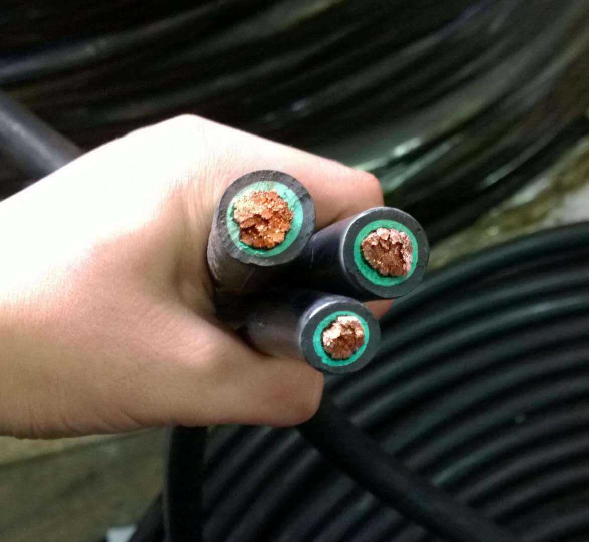 厂家批发单股长米段可零结,纯橡胶电缆 水泵线 潜水线