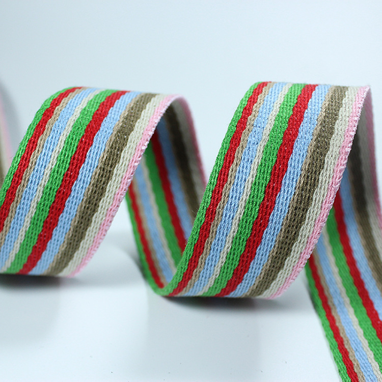 涤棉彩色斜纹织带厂家直销可定制颜色箱包带服装辅料带丰富颜色