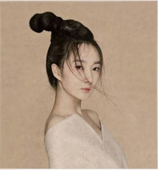 古装汉唐造型假发包灵蛇发髻包影视影楼公主宫女舞台剧汉服麻花包