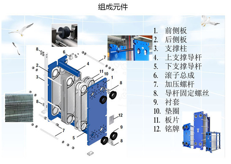 厂家供应 br板式换热器 洗浴供暖换热器板式换热器蒸汽冷却器批发