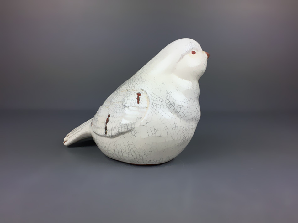 永惠尔陶瓷工艺品 红土和平鸽摆件 红陶裂纹釉和平鸽摆饰