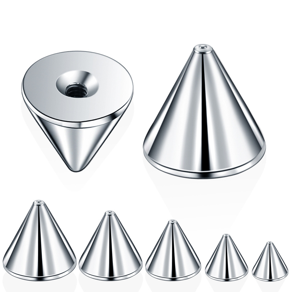 不锈钢穿刺饰品尖锥眉钉唇钉舌钉耳钉马蹄环肚脐环专用配件现货