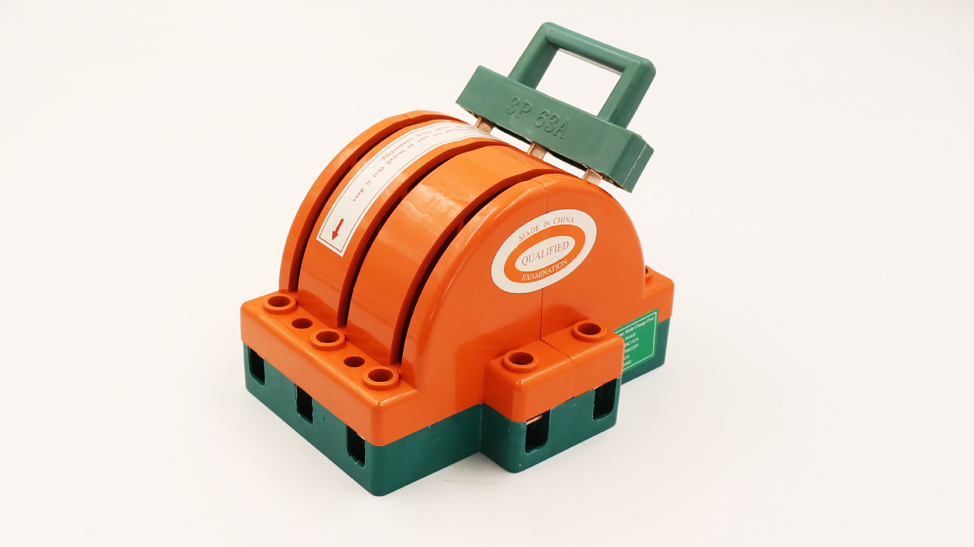 hk113p63a全铜透明带灯三相双投闸刀开关双向闸刀电源切换开关