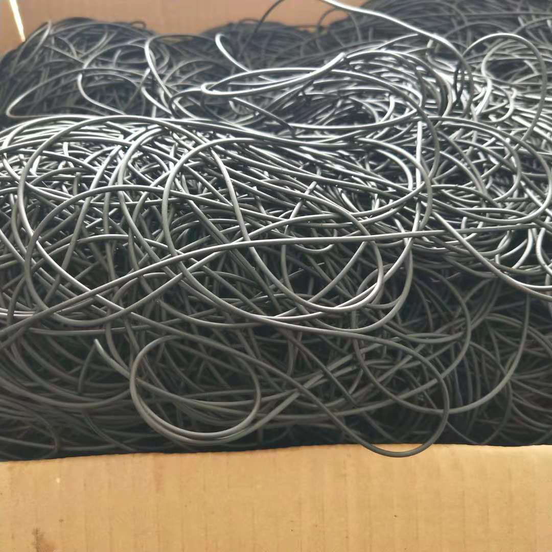 厂家直销1.0mm哑黑色pvc骨芯胶芯透明吊牌胶绳