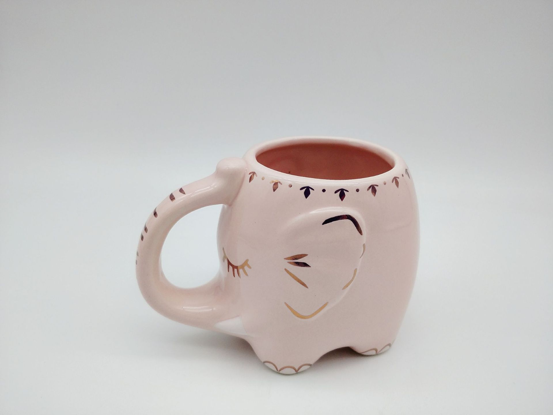 创意卡通大象陶瓷马克杯定制 厂家批发定做logo随手礼品杯水杯