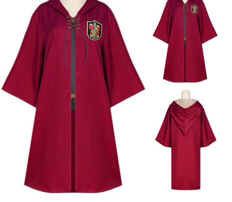 哈--利球服cos格兰芬多斯莱特林披风魔法袍魁地奇表演服