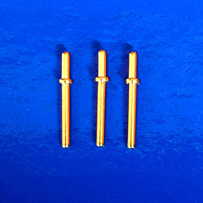 东聘插针 可定制冷压铜接线柱圆针十字针 汽车连接器u型针