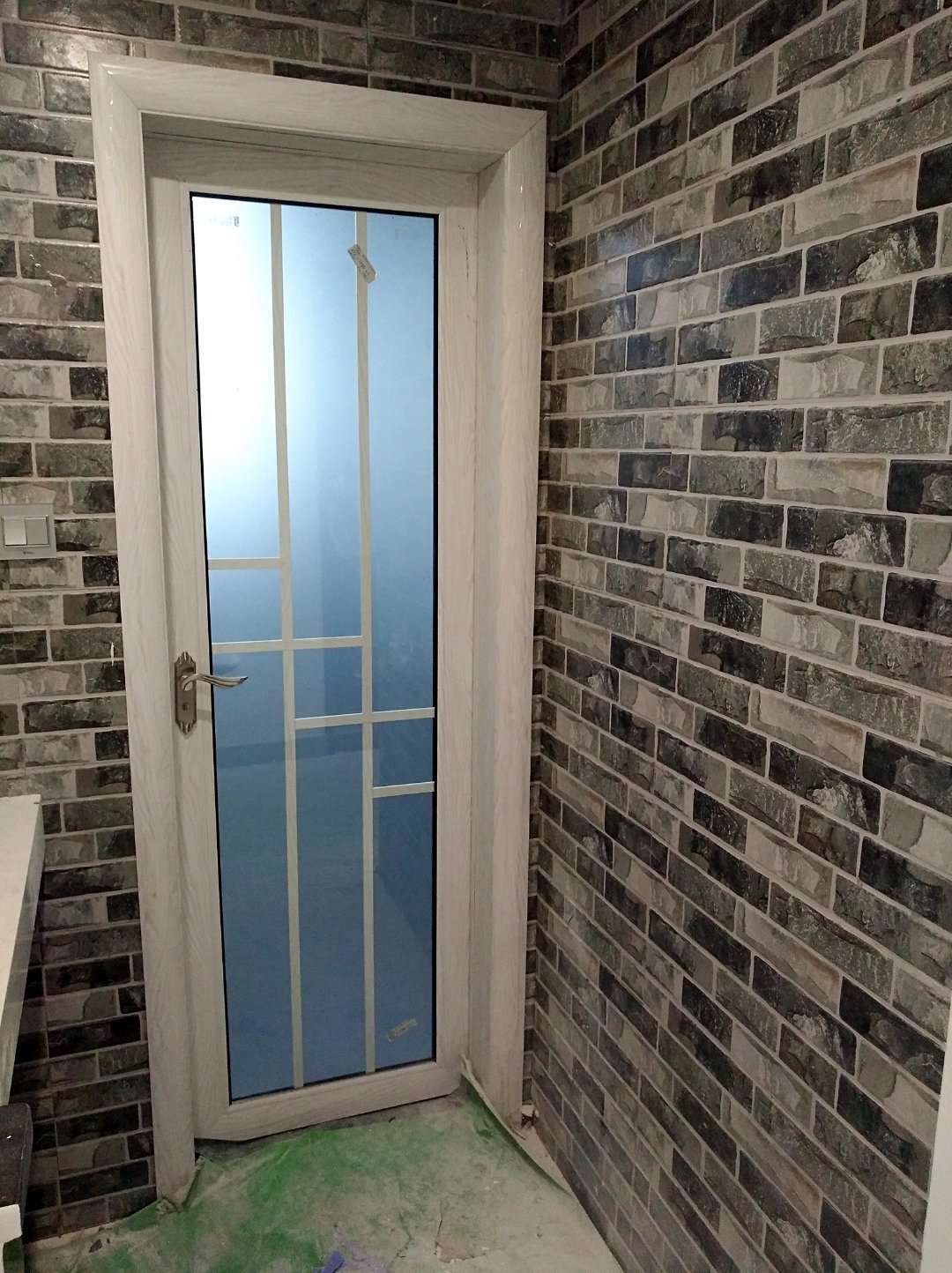 定制 钛镁铝合金卫生间门厕所门/卫浴门厨房门/钢化玻璃门单包边