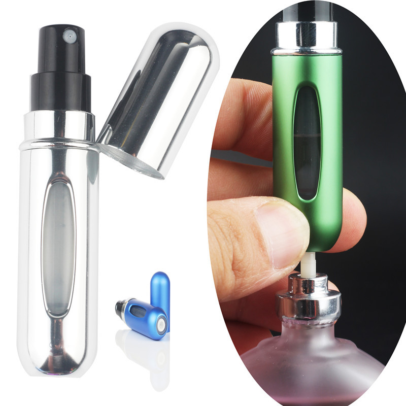 5ml Bottom Filling Spray Perfume Sub-Bottles Cosmetic Empty Bottle Portable Self-Pump Bottom Rechargeable