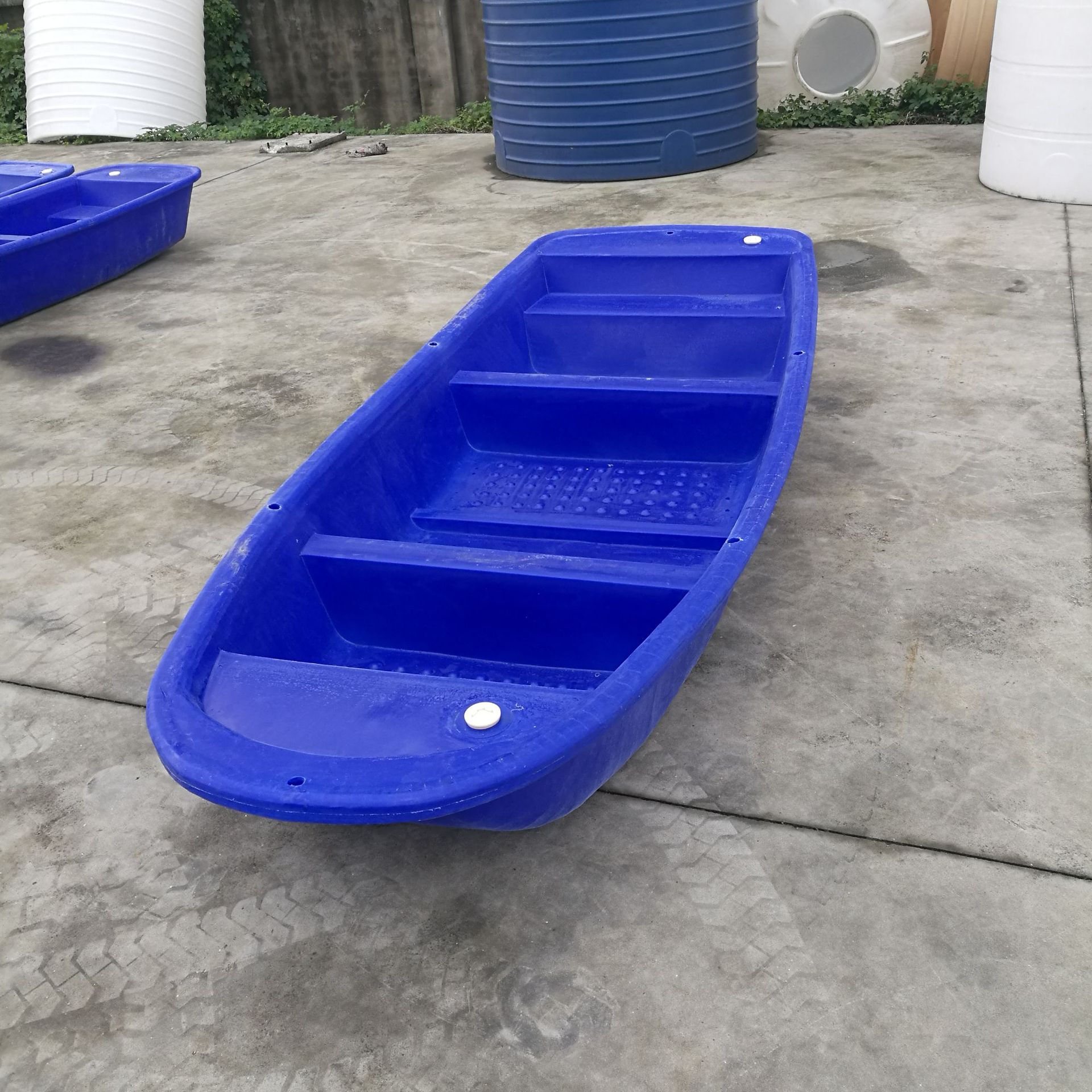 3米长塑料渔船捕鱼小船河道保洁船双层塑胶船漂流船冲锋舟