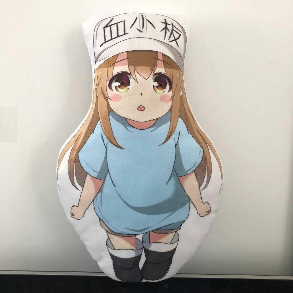 漫展热销工作细胞抱枕可爱血小板白血球抱枕动漫周边抱枕来图定制