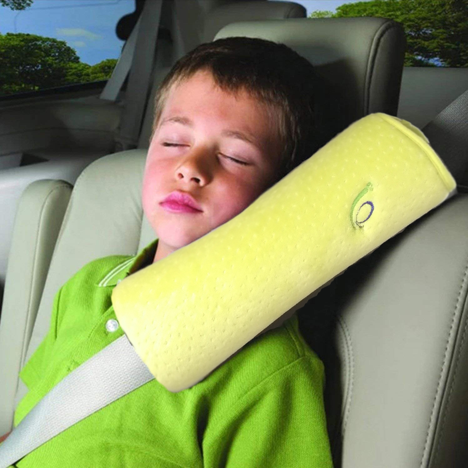 汽车头枕安全带负氧离子儿童护颈枕午休腰靠抱靠枕车载用品