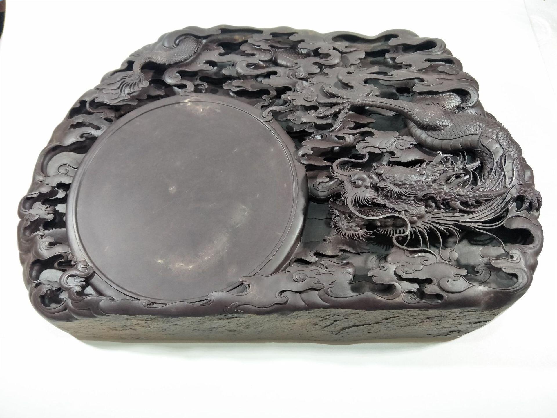 墨砚,文房四宝套件今天价格行情查询-30cm梓木多功能练习防风镇尺