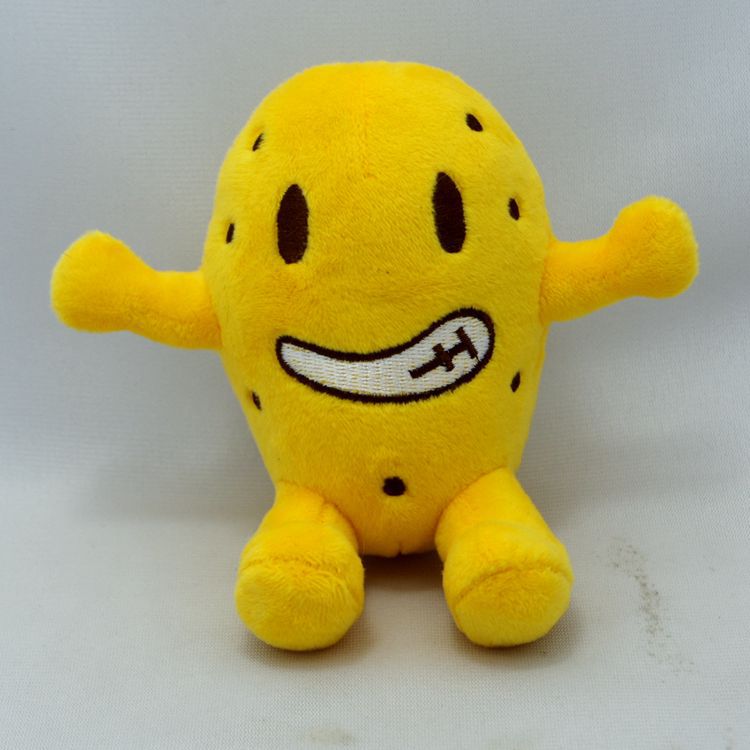 小黄豆毛绒玩具厂家定制 创意巧克力豆毛绒公仔 电绣玩偶吉祥物
