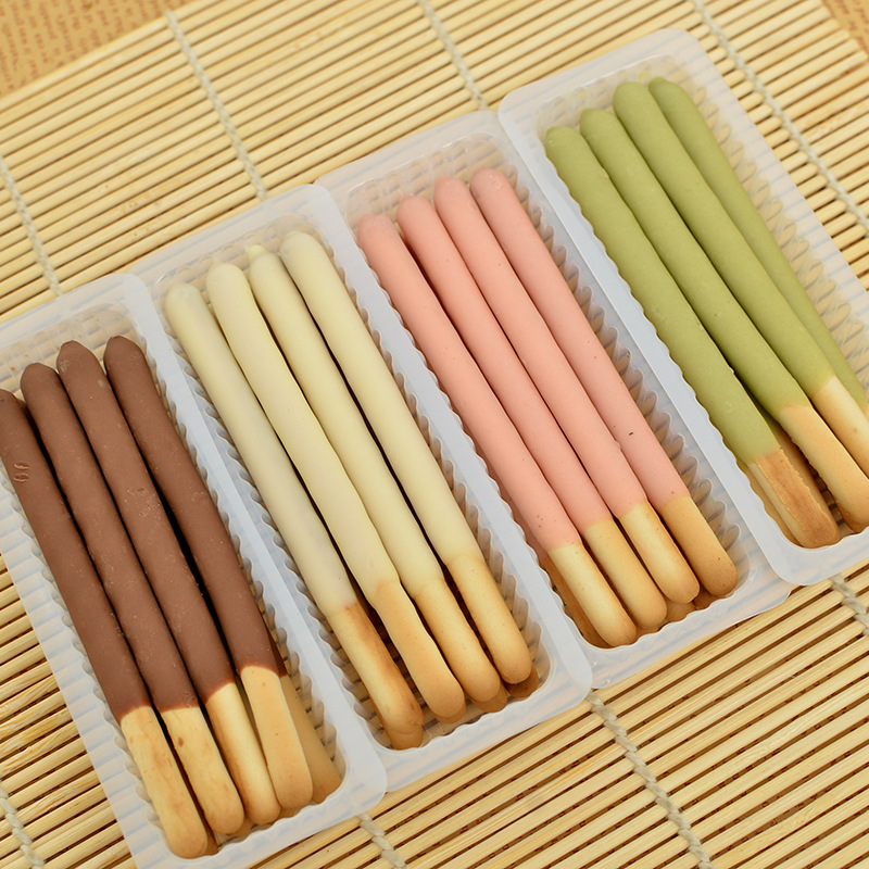 盛歌焙怡涂层饼干条整箱5斤巧克力棒牛奶抹茶味夹心手指饼干现75