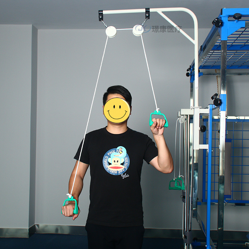 上肢滑轮吊环牵引训练器肩关节锻炼器材可配手套量大优惠