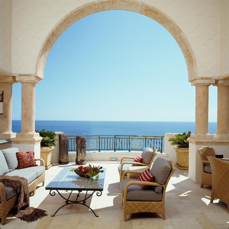 锌钢阳台护栏锌钢楼梯扶手铝合金栏杆铁艺栅栏博盾复古欧式防护栏