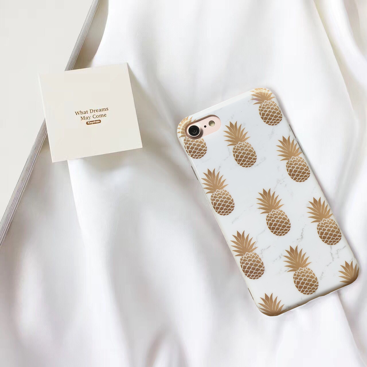 创意菠萝手机壳适用苹果x xr保护套手机tpu电镀手机保护套