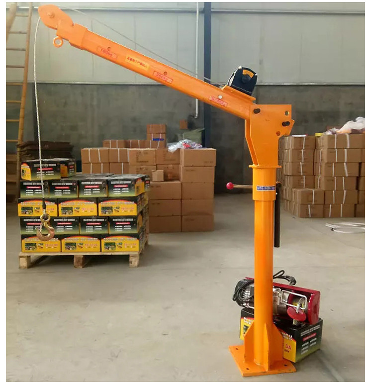 500kg 微型车载悬臂吊运机 车载电动提升机小吊机 随车小吊车