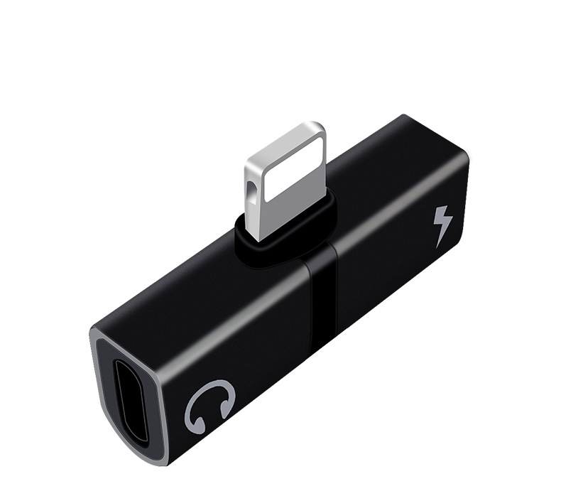 适用苹果手机转接头iphone7转换充电听歌通话二合一兼容10.3系统