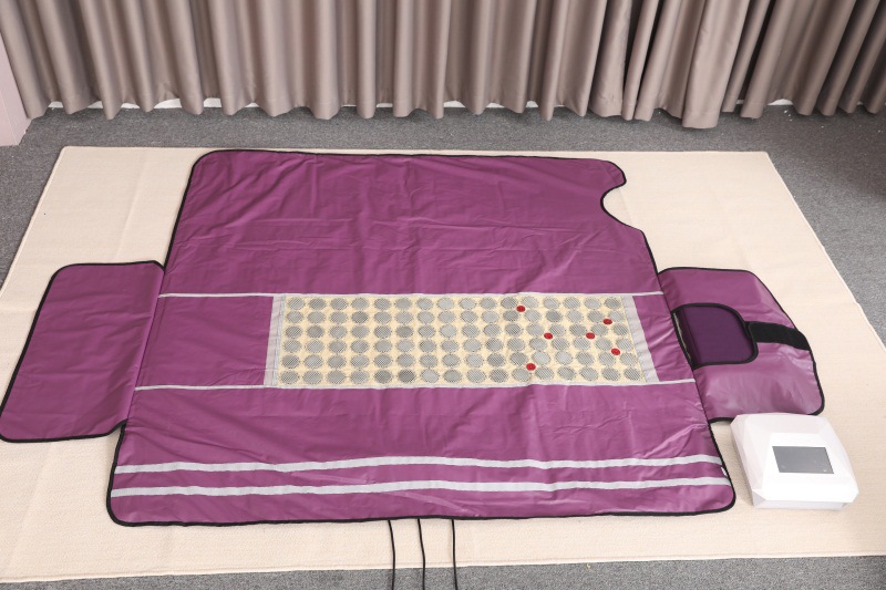 升级款三段式控温砭石汗蒸毯远红外线灯光子能量排酸毯满月发汗袋