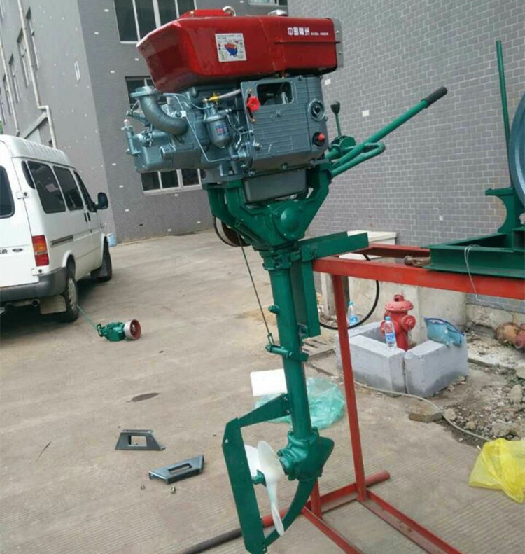 生产批发小型渔船舷外机 优质船挂机 经济耐用卧式船尾机