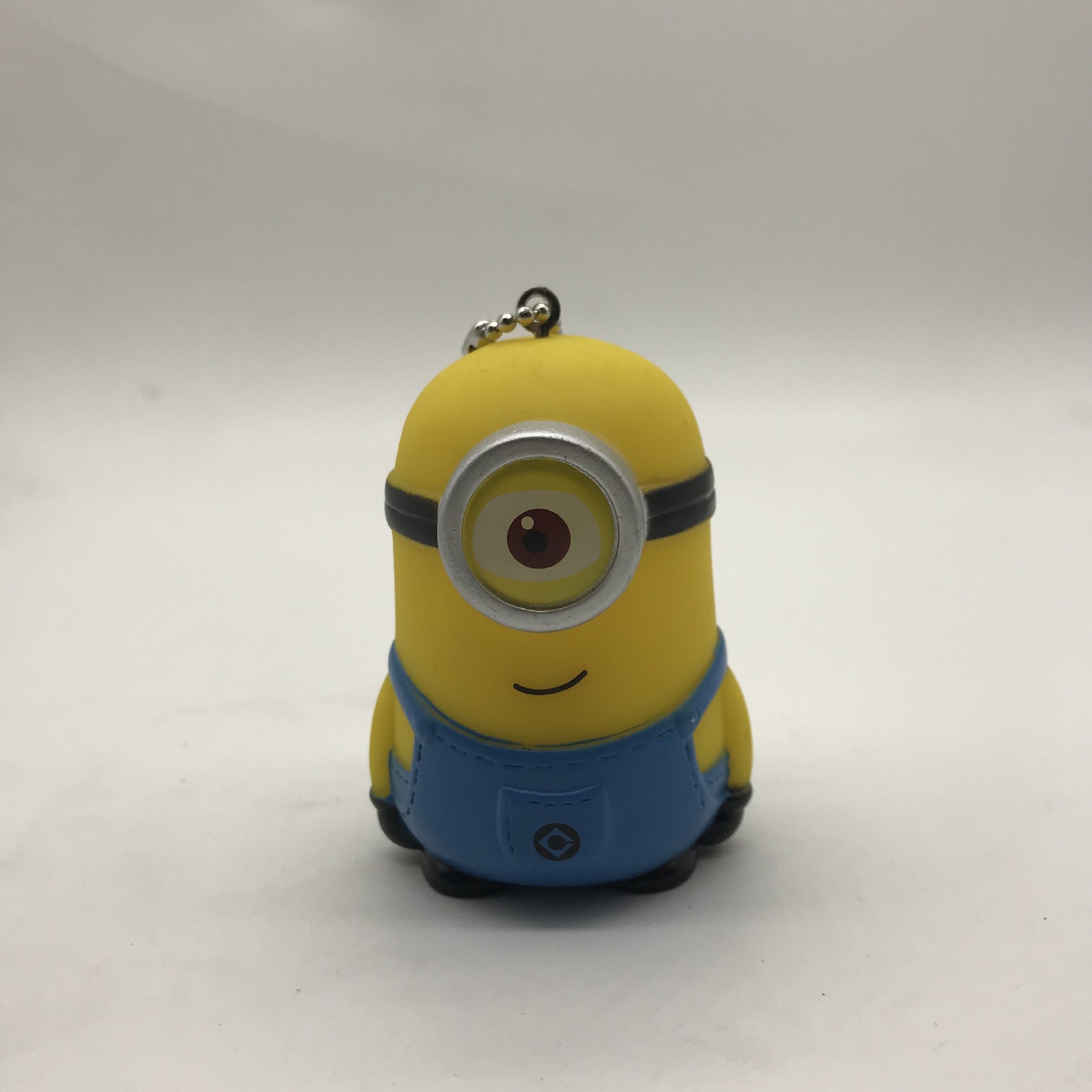 厂家直销 搪胶小黄人公仔 卡通钥匙扣挂件 动漫周边饰品 创意礼物
