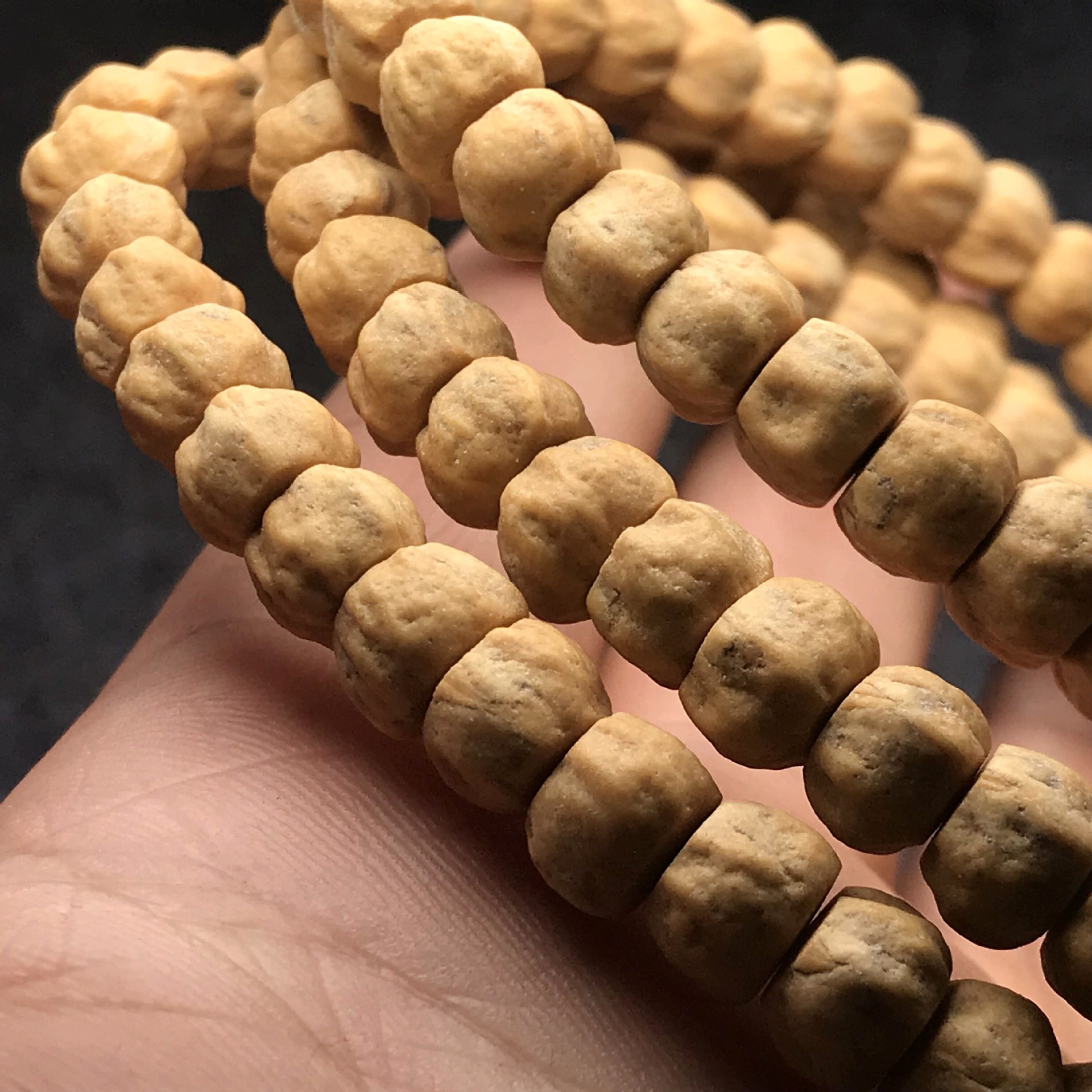 热振寺百香子108颗佛珠手链 高密高油藏式柏香籽手串