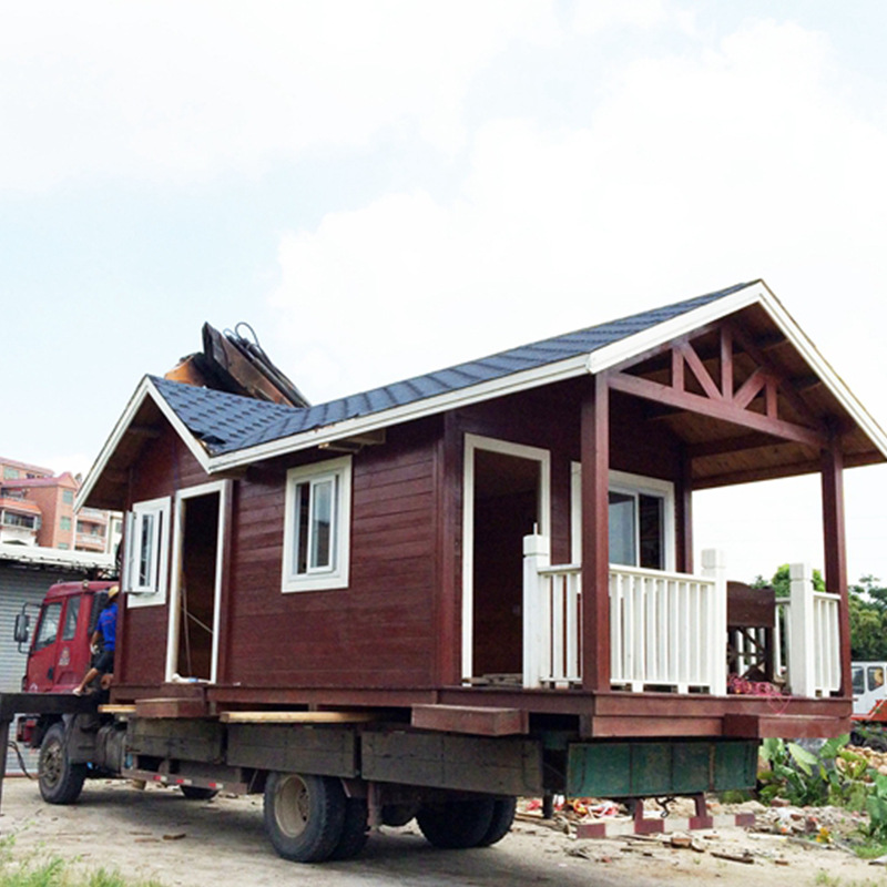厂家直供可移动木屋木房子休闲度假民宿小别墅景区移动木屋