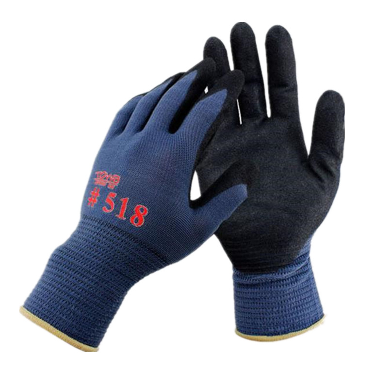 towa518手套丁腈涂掌手套橡胶油类作业加胶towa手套东兴园艺手套