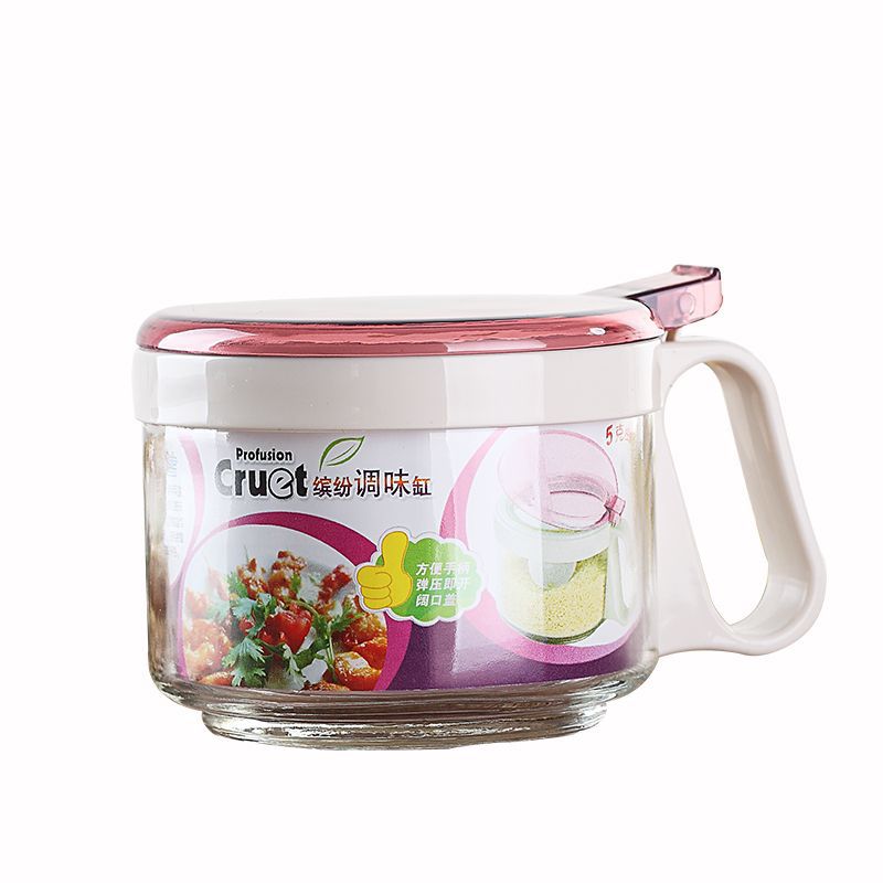 Kangxingda Kitchen Supplies Glass Seasoning Jar Set Creative Environmental Protection Seasoning Bottle Sugar and Salt Shaker 0415