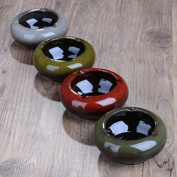 烟灰缸创意个性时尚大号烟灰缸简约欧式陶瓷居家客厅装饰烟灰缸