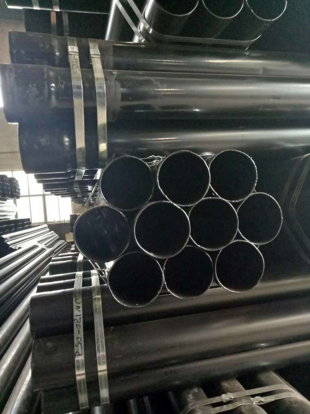 现货供应山东dn150 热浸塑钢管 穿线钢管 涂塑钢管