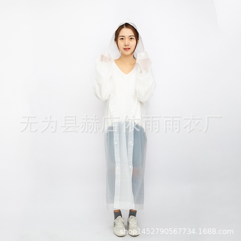 Non-Disposable One-Piece Raincoat Poncho PEVA Fashion Travel Outdoor Adult Raincoat Factory Raincoat Wholesale