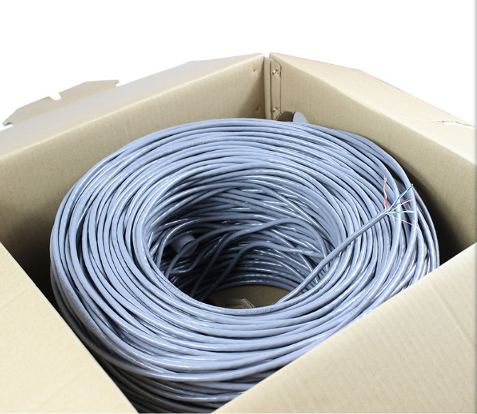 无氧铜超五5类网线 电脑网络宽带八芯双绞线整箱网线一箱足300米m