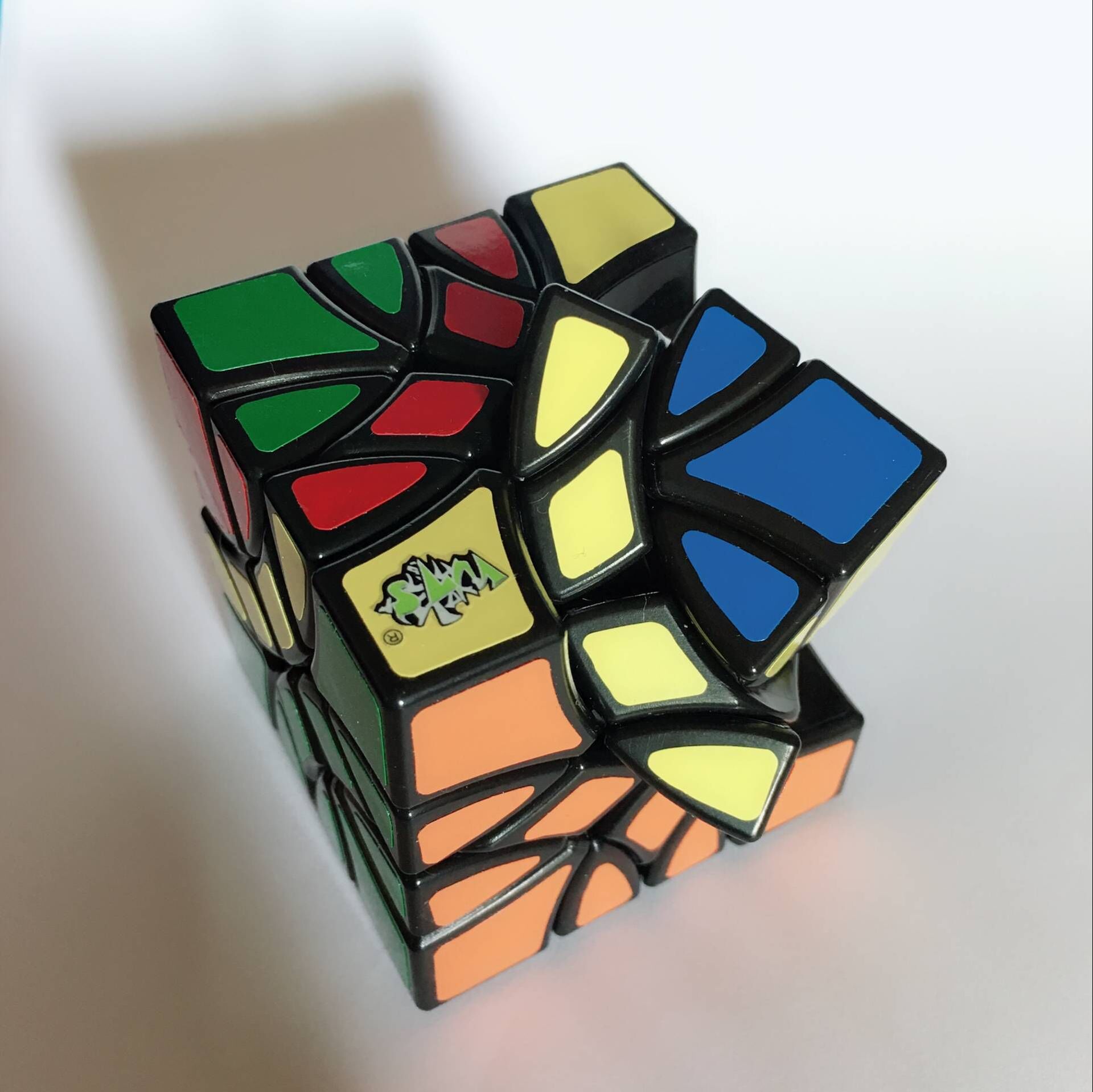 蓝蓝 马赛克魔方 黑色新品魔方顺滑玩具异形魔方趣味玩具