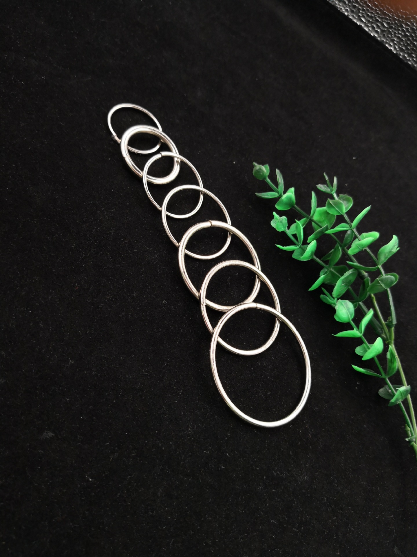 供应现货开口铁圈金属铁环服装箱包五金铁环首饰配件0圈