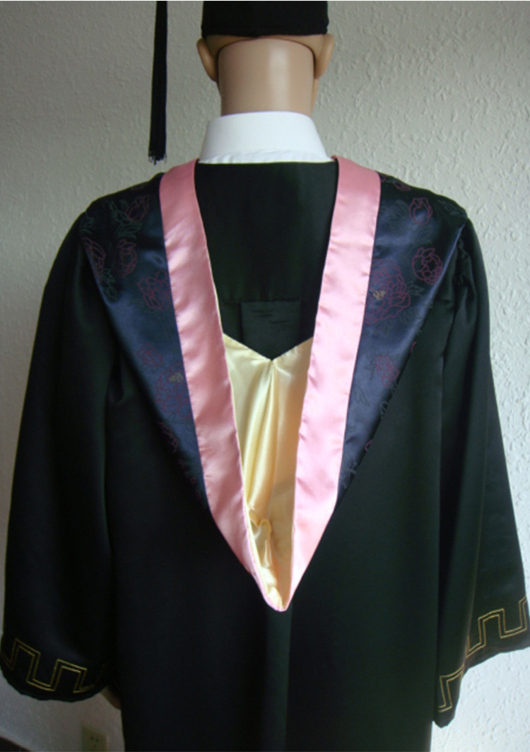 文科垂布 粉色学士服毕业套装垂布 多色可选 欢迎订购