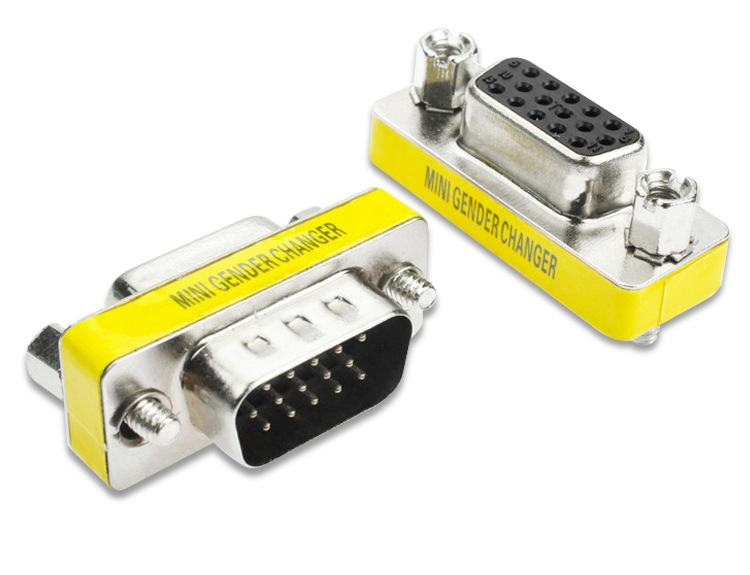 批发vga公对母转接头 台湾头 连接头 针对孔 15针对15孔