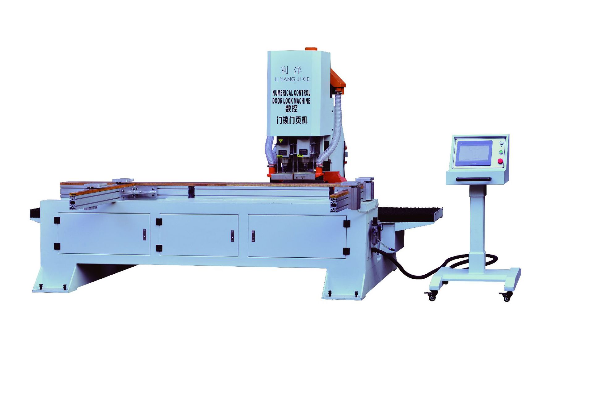 源头厂家数控实木门锁孔合页机 门锁机 打孔机