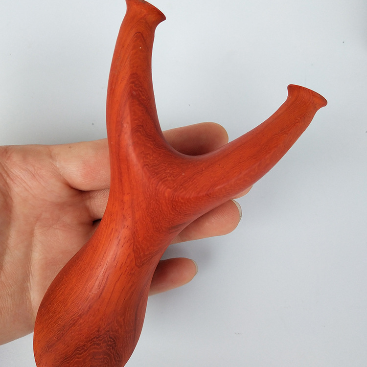 红花梨龙鳞弓弹弓 红木弹弓 木质工艺品批发 木头弹弓