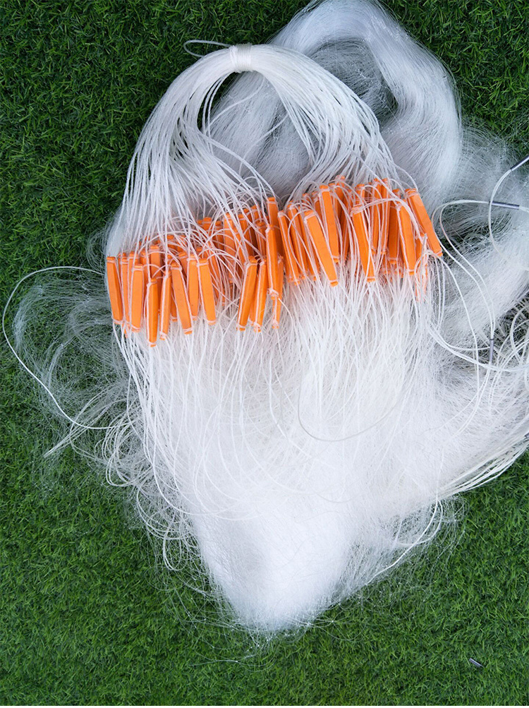 三层渔网鱼网粘网单层渔网捕鱼网粘鱼网挂网沾网海网鲫鱼网渔具