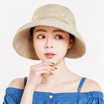 遮阳帽子女夏天防晒可折叠户外出游沙滩大檐空顶帽女太阳帽凉帽子