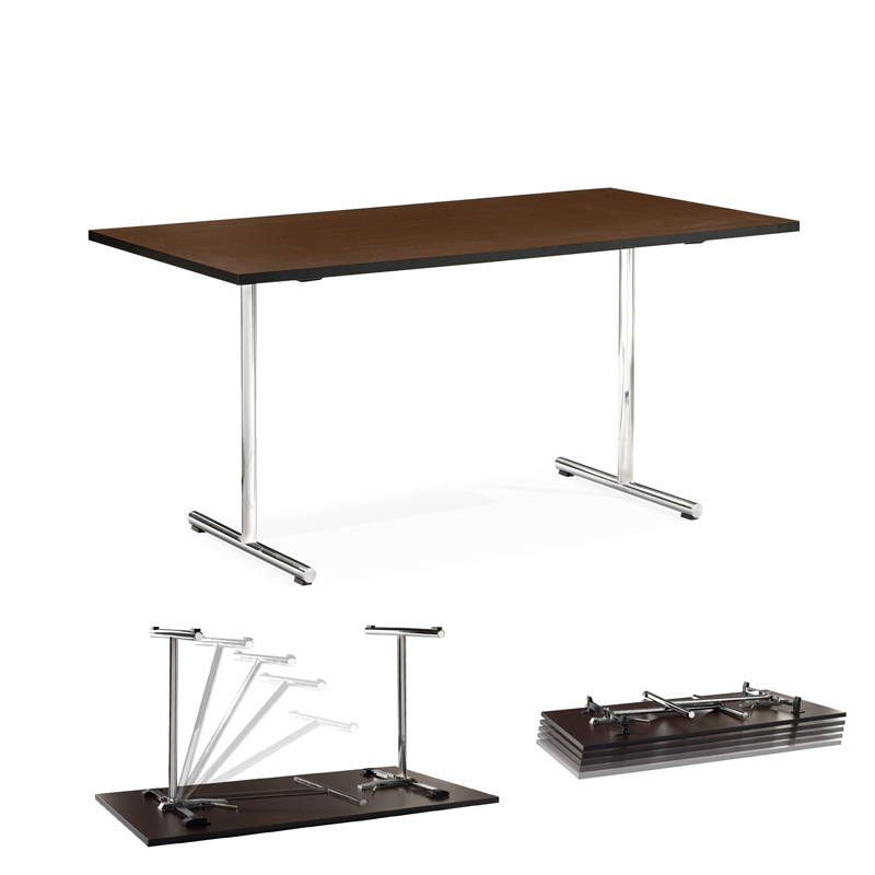 脚对折桌子 折叠桌 多功能培训桌 办公会议培训阅览条桌