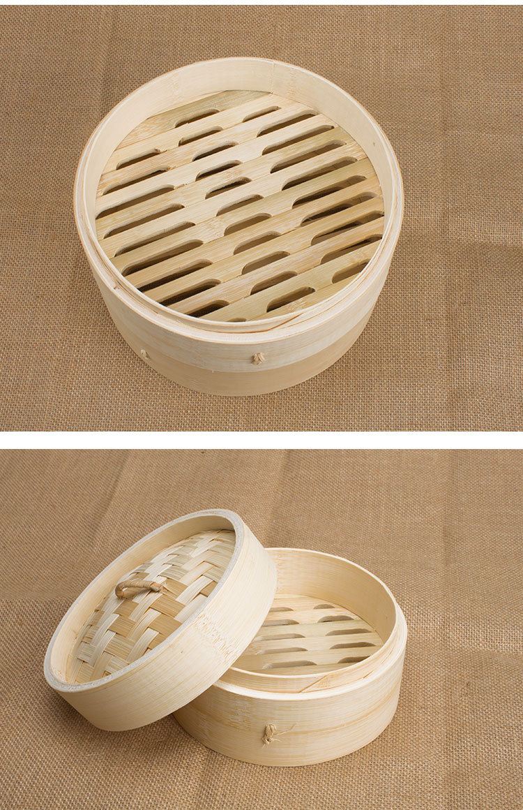 小笼包竹蒸笼大楠竹笼屉竹制蒸屉微波炉包子小蒸笼商用蒸隔竹笼