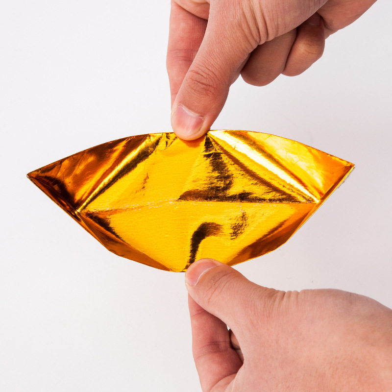 机叠金元宝批发 19*22金银半成品元宝 佛教祭祀殡葬用品6000个/箱