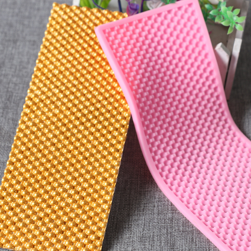 diy翻糖硅胶模具珍珠颗粒纹理模翻糖模具巧克力蛋糕模具