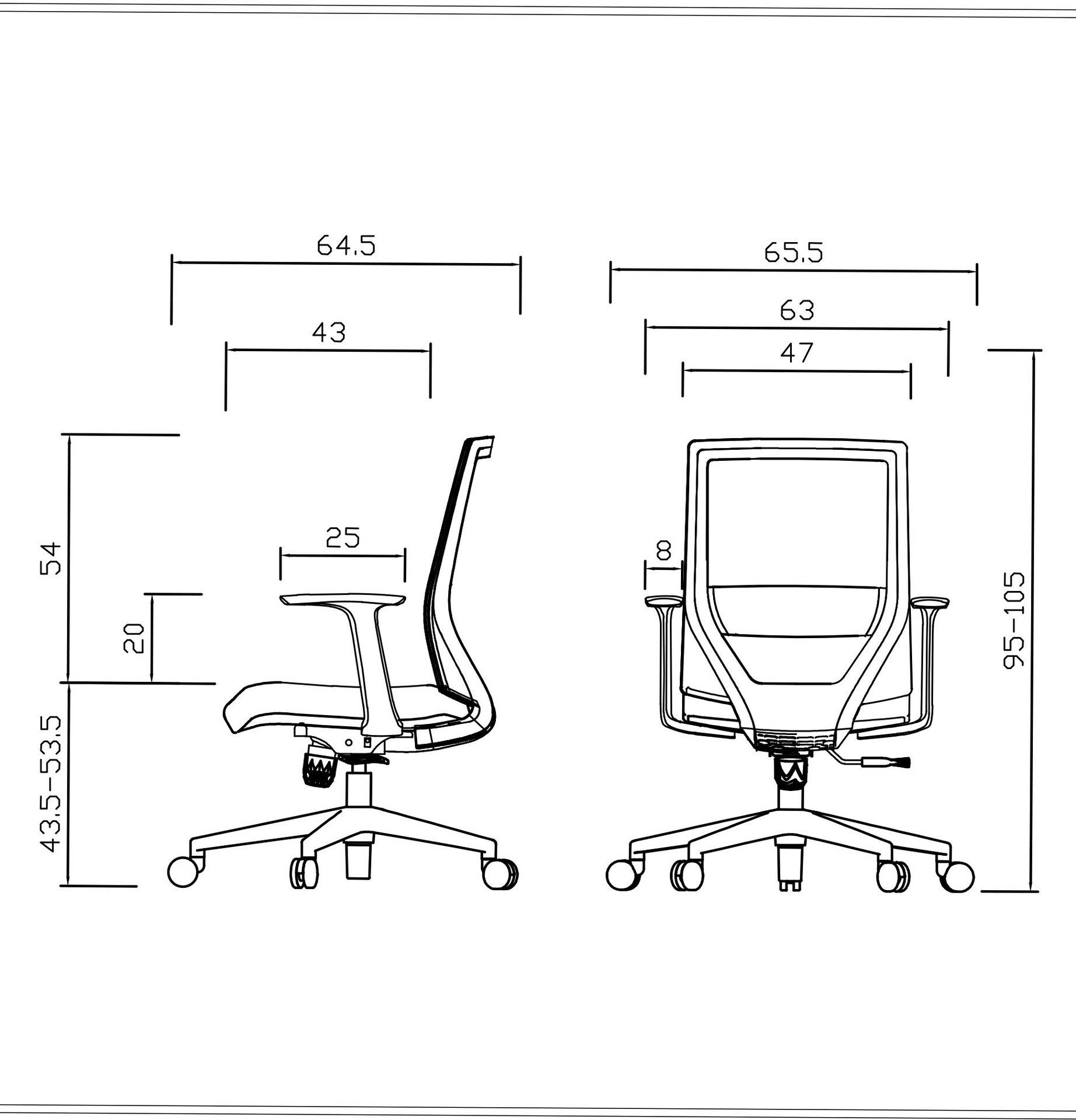 al05-4006网布转椅员工椅办公椅子职员椅家用可升降电脑椅会议椅
