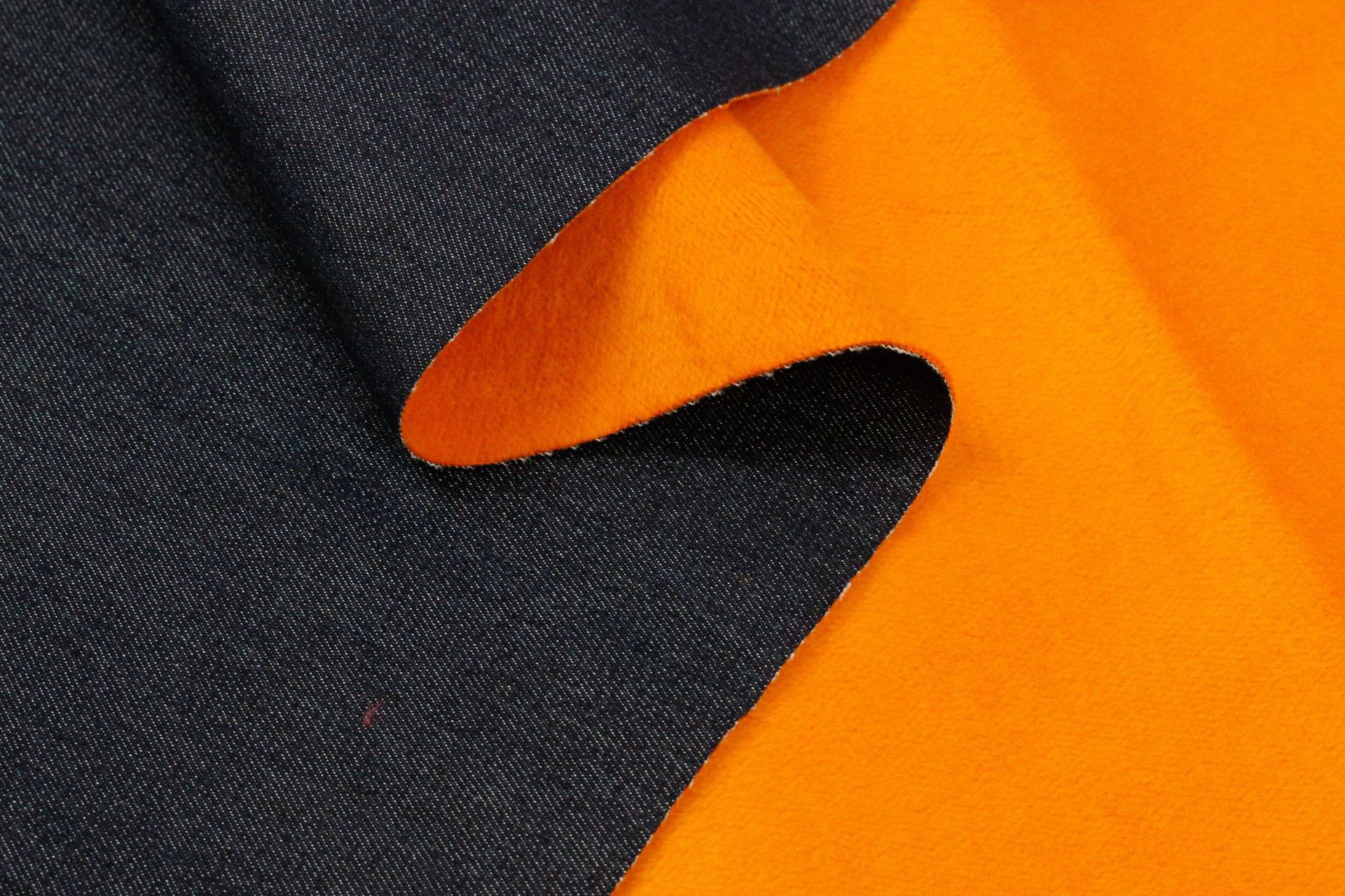 冬季新品复合超柔绒牛仔面料裤裙外套服装用料厂家批发