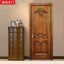 南京厂家直销欧式美式实木原木木门烤漆室内门套装卧室隔音门批发